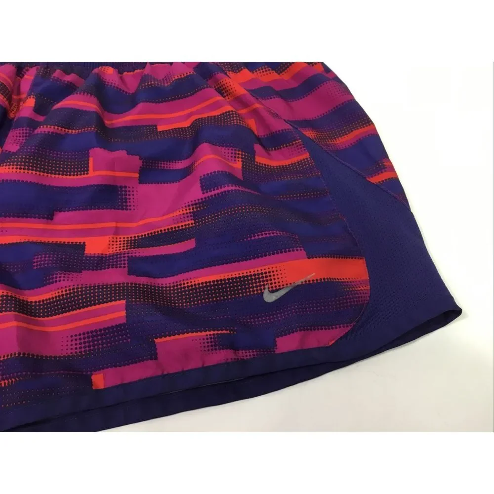 Nike Swim Board‎ Shorts Womens lined Blue multi color Draw string Size M
